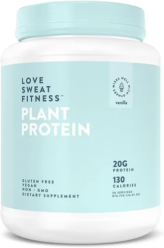Vista 10 de Love Sweat Fitness Proteína en polvo orgánica a base de plantas, chocolate, 28 porciones, 0.71 onzas de proteína, vegano, sin gluten, sin OMG