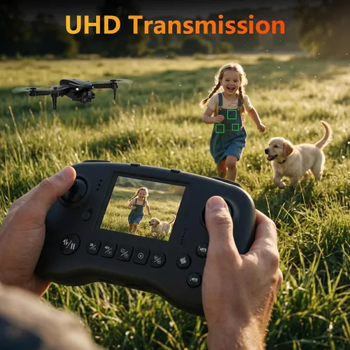 Vista 6 de Drone with 1080P Camera for Adults, Foldable Drone with LCD Screen Remote Drone with HD LCD Screen Remote, Foldable RC Quadcopter for Beginner, 3D
