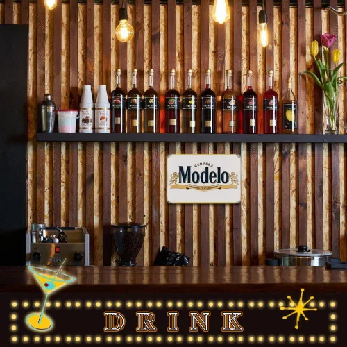 Vista 4 de Letreros de bar, carteles de cerveza para cueva de hombre, letreros de cerveza, decoración de garaje, decoración de bar, 8 x 12 pulgadas, póster