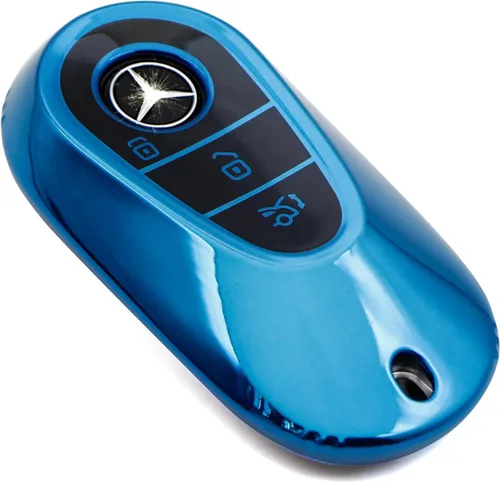 Vista 8 de Creativity Funda para llave de Mercedes Benz. Hermosa funda de TPU compatible con CLS CLK AMG ML C CL E S SL SLK G GLC GLE GLS M R Smart Remote Key