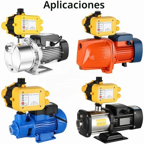 Vista 4 de Regulador automático de presión de la bomba de agua, interruptor de presión electrónico 110V, controla el inicio y la parada de la bomba de agua