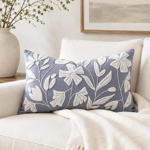 Vista 14 de BlissBlush - Funda de almohada lumbar decorativa de 12 x 20 pulgadas, funda de almohada de terciopelo beige neutro para sofá, sala de estar, cojín