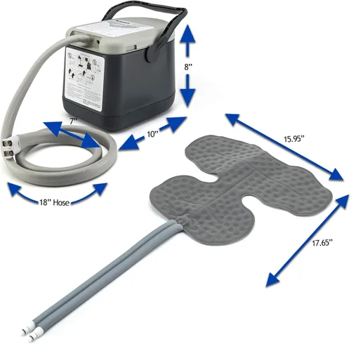 Vista 8 de Cold Rush Máquina de hielo de terapia compacta - Sistema de crioterapia para aliviar el dolor y compresión fría - Poscirugía y recuperación