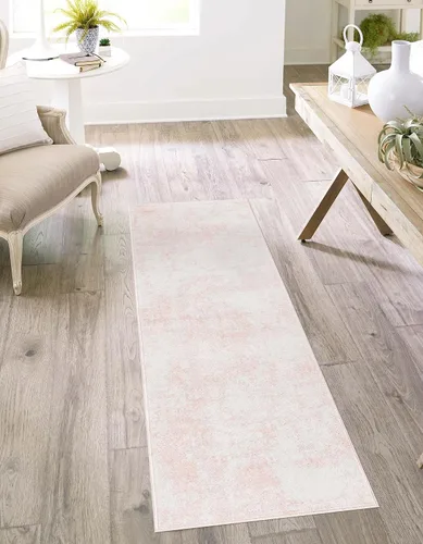 Vista 35 de Unique Loom Eos Collection - Alfombra rectangular de 2 pies x 3 pies 1 pulgada, color rosa clavel y marfil