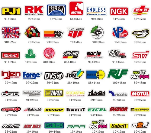 Vista 3 de 100 unidades/Paquete Adhesivos de moda Motocross Motos Dirt Bike Supercross Sin repetición Vinilo Adhesivo Cool Patineta Guitarra Funda de viaje