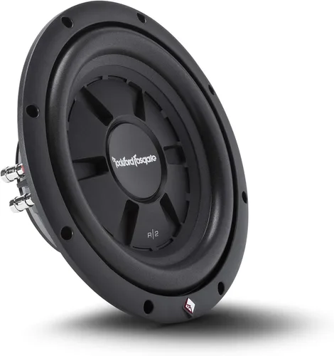 Vista 2 de Rockford Fosgate Prime R2SD4-10 Single R2 Slim 10" 4-Ohm DVC Subwoofer poco profundo - 200 vatios RMS / 400 vatios pico