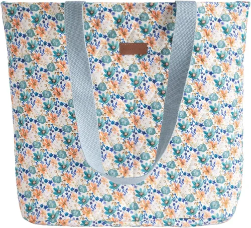 Vista 24 de Bolsas de compras Maison d' Hermine Bolsa de lona acolchada con bolsillos con cremallera Bolso pequeño reutilizable Bolsa de comestibles