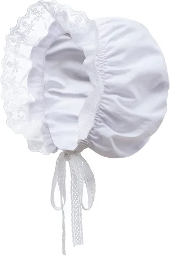 Vista 7 de ALAMIYA Sun Hat Mob Cap Victorian Pioneer Prairie Bonnet Colonial Headwear Shawl Wrap Stole Apron Costume