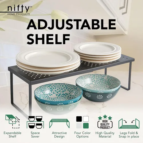 Vista 4 de Nifty - Estante extensible ajustable, color negro
