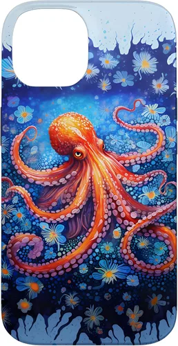 Vista 4 de Funda con diseño de criatura marina de pulpo Kraken para iPhone 17