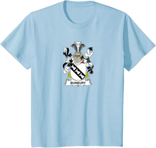 Vista 8 de Bunbury Coat of Arms - Camiseta con escudo familiar Negro