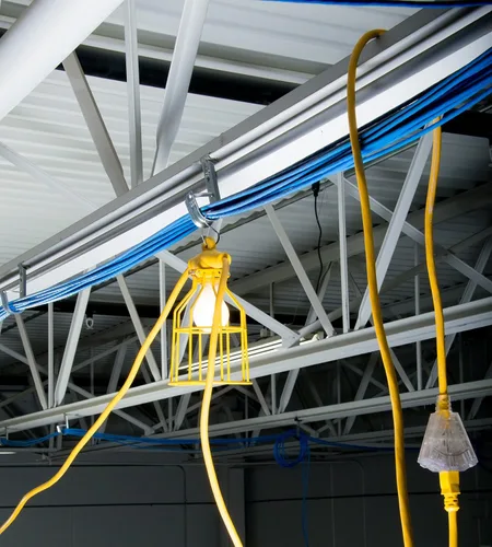 Vista 4 de Bergen Industries Inc GL100MC123MPC - Cuerda de luz temporal de metal con 10 luces, 100 pies, 12 AWG, 300 V, amarillo