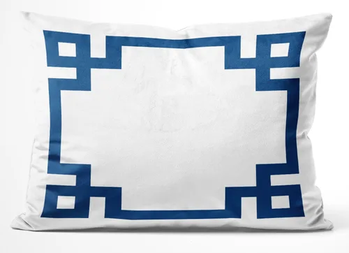 Vista 59 de Funda de almohada rectangular con cremallera en un lado impreso de 12 x 16 pulgadas, color blanco y rosa intenso Rosa fucsia