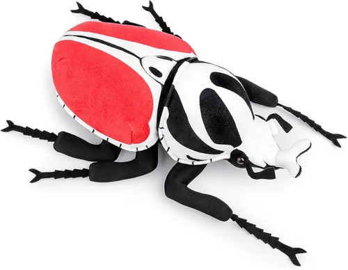Vista 3 de Peluche de escarabajo Goliat rojo