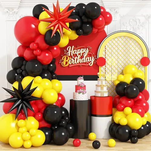 Vista 16 de Kit de arco de globos de Halloween con globos de estrella de explosión de calabaza de aluminio, kit de guirnalda de globos negros, naranjas y beige