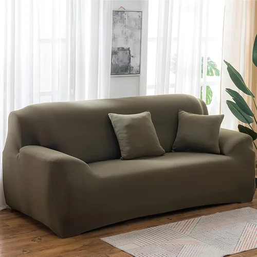 Vista 21 de Morbuy Funda súper elástica para sofá, 4 piezas de elastano, funda de sofá modular de color sólido con parte inferior elástica, protector de muebles
