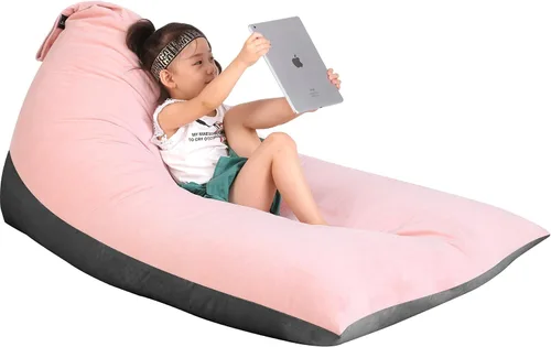 Vista 14 de Jorbest Puf de almacenamiento de animales de peluche para niños y adultos, puf de animales de peluche, asiento de lona de alta calidad, solo funda