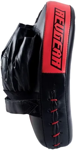Vista 2 de Revgear Curved Leather Mitts, Contoured Focus Mitts, MMA Training, Sparring