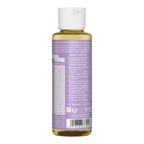 Vista 2 de Jabón de lavanda Dr. Bronner Castile, 4 onza, Lavanda
