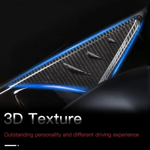 Vista 8 de para el panel de cubierta del espejo retrovisor de pilar A de fibra de carbono para GR Supra A90 A91 (2019 a 2025) Cubiertas triangulares