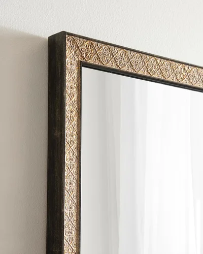 Vista 5 de Kate and Laurel Soniva - Espejo de pared rectangular tradicional, 18 x 24 pulgadas, dorado, espejo rectangular con marco global para uso como espejo