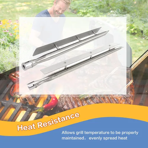 Vista 6 de Recambio de tubo para quemadores de parrilla para horno Viking 316-911, VGBQ 30 en serie T, VGBQ 41 en serie T y otros modelos de parrillas de gas