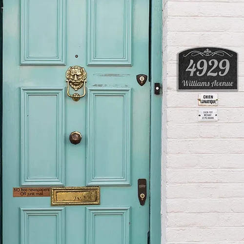 Vista 4 de 4929 Address Plaque (Plata)