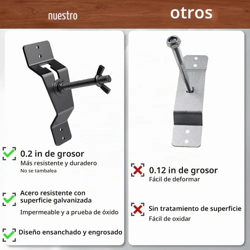 Vista 2 de Soporte universal para portador de neumáticos de repuesto para remolque negro