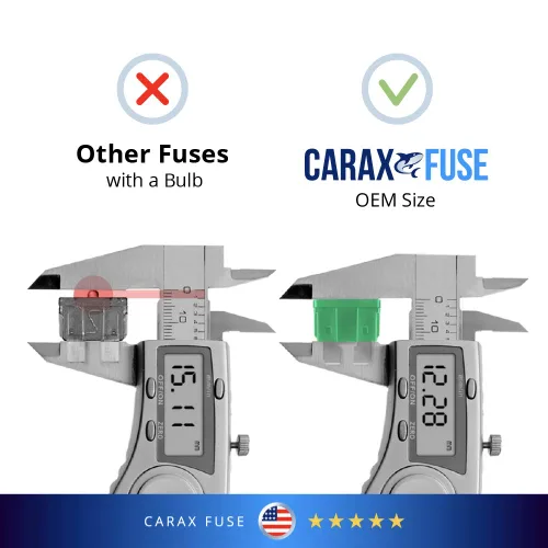 Vista 6 de CARAX Fusible incandescente – Fusible Premium estándar/hoja regular ATC/ATO/ATS – Kit 3A 10 piezas – Fusible automotriz LED brillante al soplar
