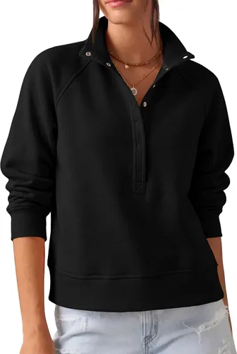 Vista 13 de PRETTYGARDEN Sudaderas de gran tamaño de moda para mujer Marrón