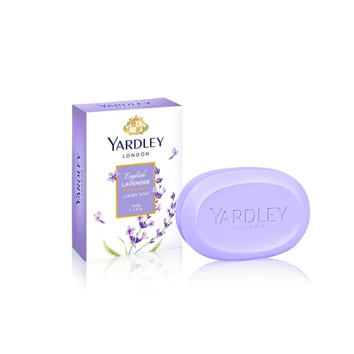 Vista 2 de Yardley Jabones de lujo de lavanda inglesa de Yardley de 3 x 3.5 onzas cada uno