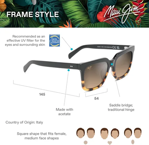Vista 6 de Maui Jim Gafas de sol cuadradas para techos