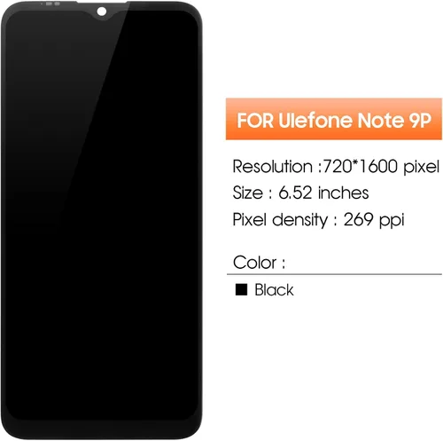 Vista 2 de Pantalla para Ulefone Note 9P Reemplazo de pantalla para Note 9P Pantalla LCD 6.52 pulgadas Pantalla táctil Digitalizador Asamblea Piezas