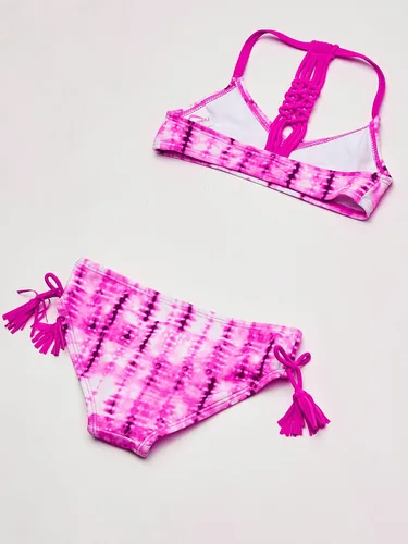 Vista 5 de Kanu Surf Traje de baño de 2 piezas con cuello en V para niña