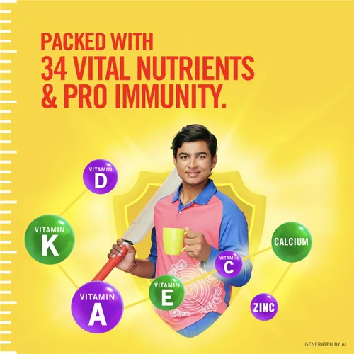 Vista 5 de Complan Nutrición y Salud Bebida Kesar Badam, 500gm (Jar)
