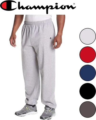 Vista 5 de Champion Big and Tall Sweatpants for Men Heavyweight Mens Fleece Joggers Sweatpants