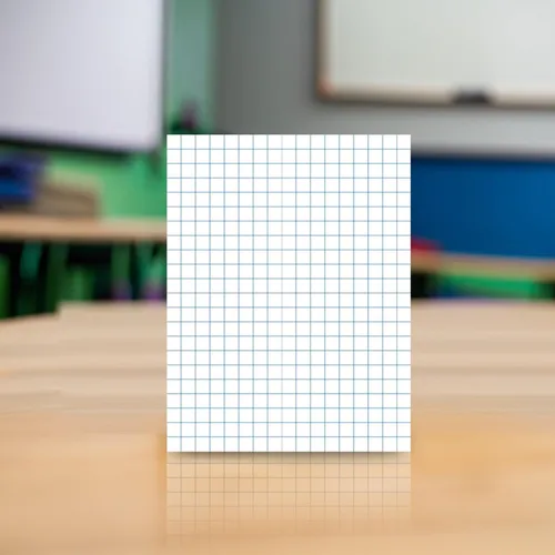Vista 7 de School Smart Papel cuadriculado, 8-1/2 x 11 pulgadas, regla de 1/10 pulgadas, blanco, 500 hojas