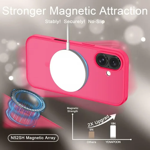 Vista 831 de Funda para Google Pixel 10 Pro XL, cubierta magnética mate, color negro Fit for MagSafe, Screen Protector included, Shockproof Military Grade