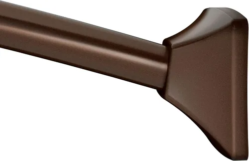 Vista 10 de Moen CSR2164BG - Barra curva para cortina de ducha de 72 pulgadas, montaje permanente ajustable, dorado cepillado Oro cepillado