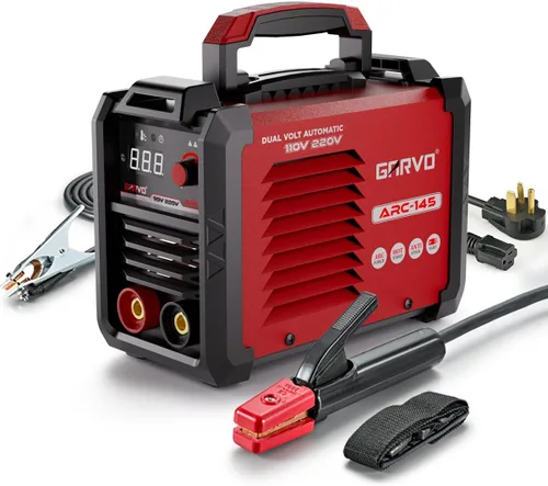 Vista 9 de GARVO Máquina de soldadura MMA de 110 V, soldador ARC de 125 amperios, mini soldador de palo, pantalla digital LCD, arranque en caliente, fuerza