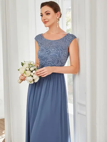 Vista 5 de Ever-Pretty Vestidos de dama de honor fruncidos con cintura imperio para mujer 0646