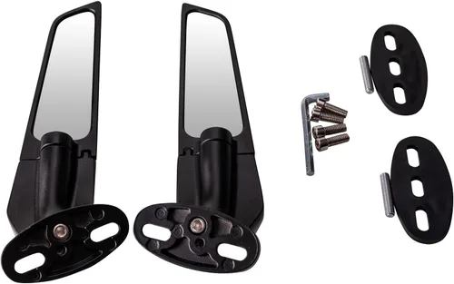 Vista 3 de Espejos retrovisores de carreras para motocicleta, espejos 360° rotativos y sigilosos, compatibles con Honda CBR300R CBR500R CBR600RR CBR1000RR