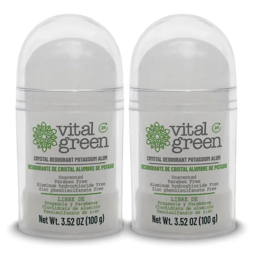 Vista 7 de Vital Green Thai Crystal Potassium Alum Desodorante – Desodorante mineral sin perfume para hombres, mujeres y atletas, 3.53 oz / 100 g (1 unidad)