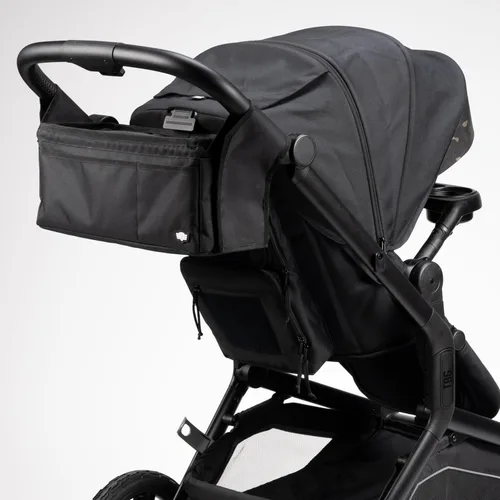 Vista 6 de Tactical Baby Gear Organizador de cochecito – Consola universal para padres con portavasos aislados, bolsillo refrigerador, teléfono frontal