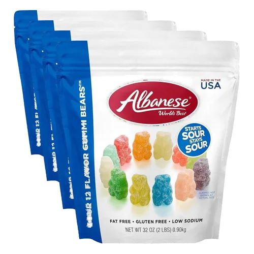 Vista 9 de Albanese - Gomitas de anillos de melocotón, 4.5 libras de caramelo