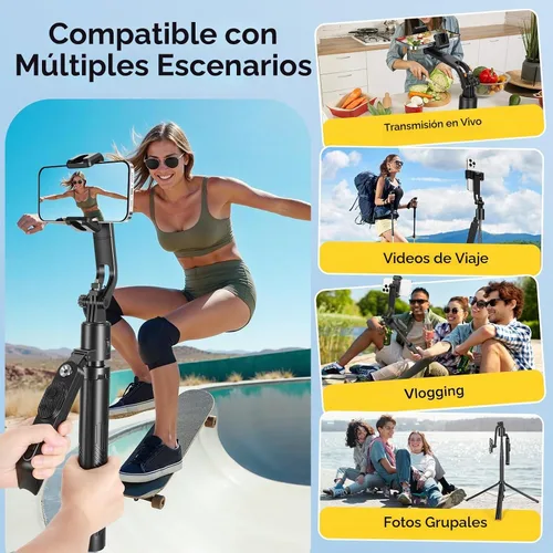 Vista 7 de 72 "auto cara seguimiento selfie stick trípode soporte, seguimiento trípode