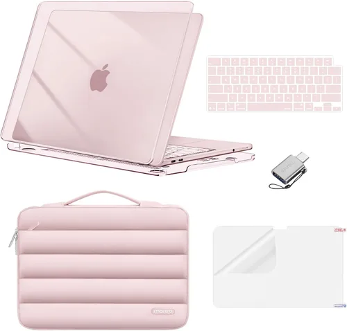 Vista 14 de MOSISO Compatible con MacBook Neo Case 13 pulgadas 2026 A3404 A18 Pro Chip Índigo