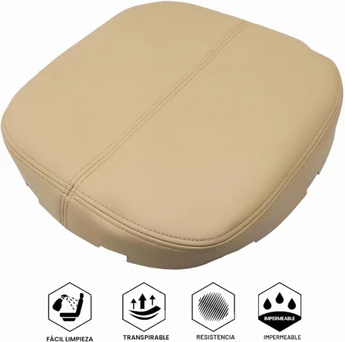 Vista 7 de NLQR - Tapa de consola central, funda de repuesto para reposabrazos de cuero de microfibra, color tostado, compatible con Cadillac Escalade EXT ESV