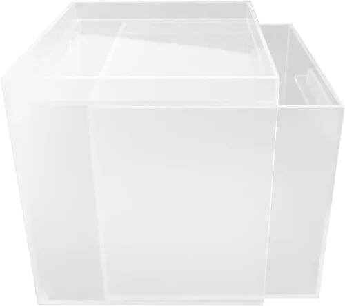 Vista 2 de Pilipane Caja de almacenamiento para toallas faciales, contenedor de acrílico para toallas faciales con cajón para tocador de baño