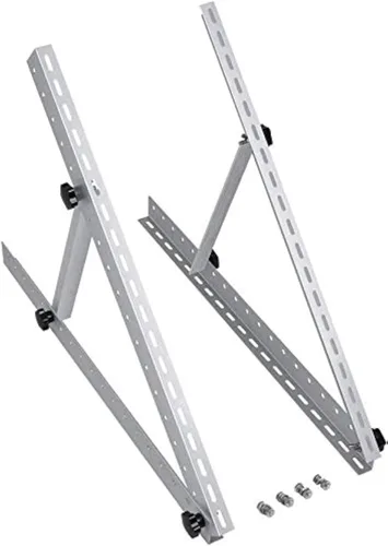 Vista 10 de BougeRV 8 unidades de soporte tipo Z para montaje de panel solar, compatible con RV, techo, embarcación, fuera de la red, 2 juegos de 4